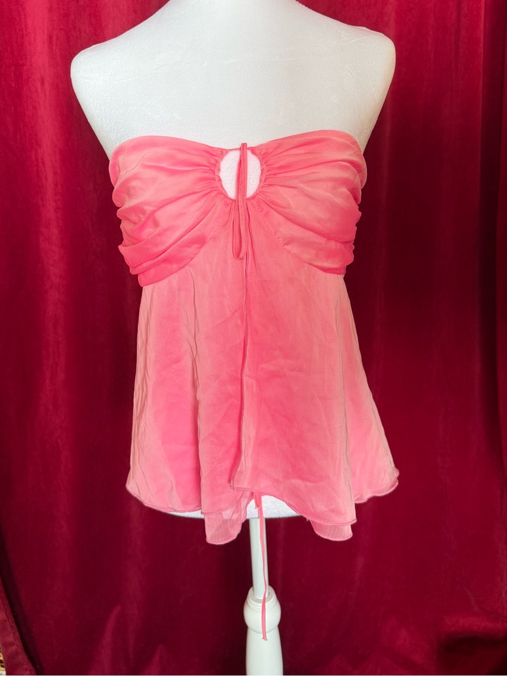 Strapless Pink fairy Flowy Top